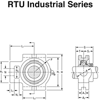 Mounted Bearings Take Up eccentric RTU IS G